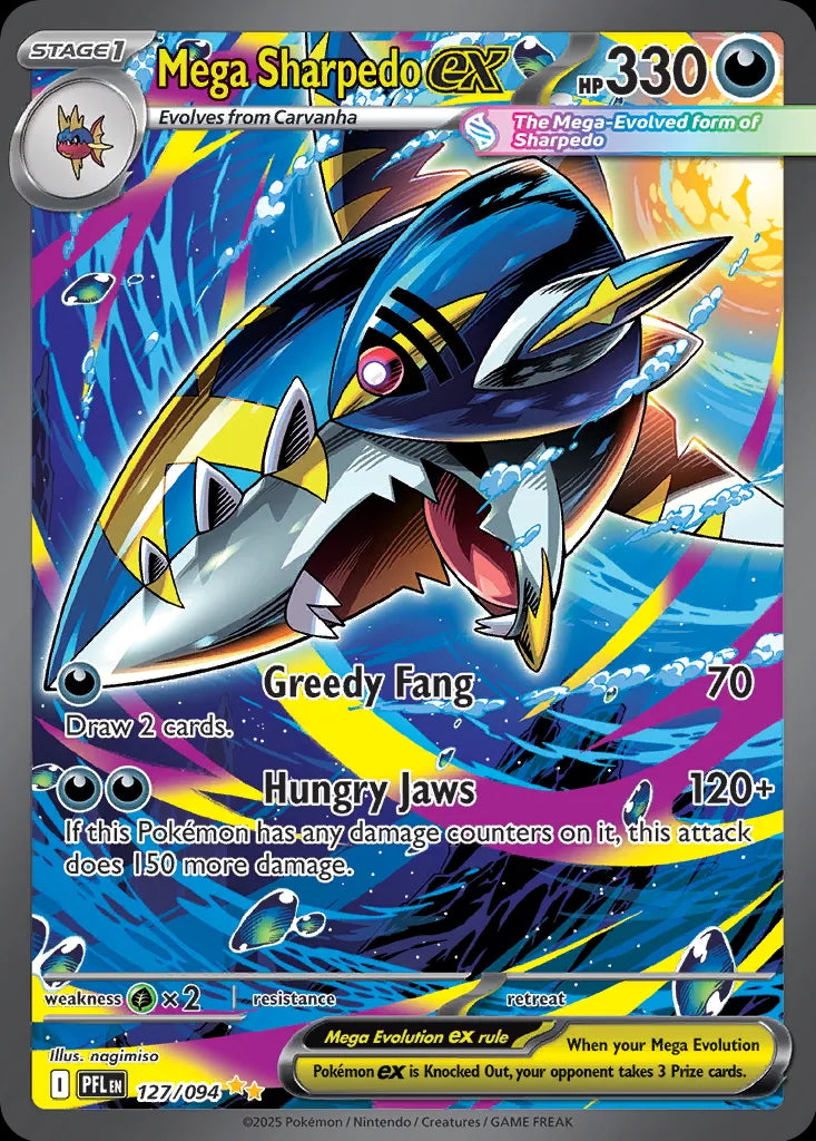 Phantasmal Flames Mega Sharpedo ex #127/94